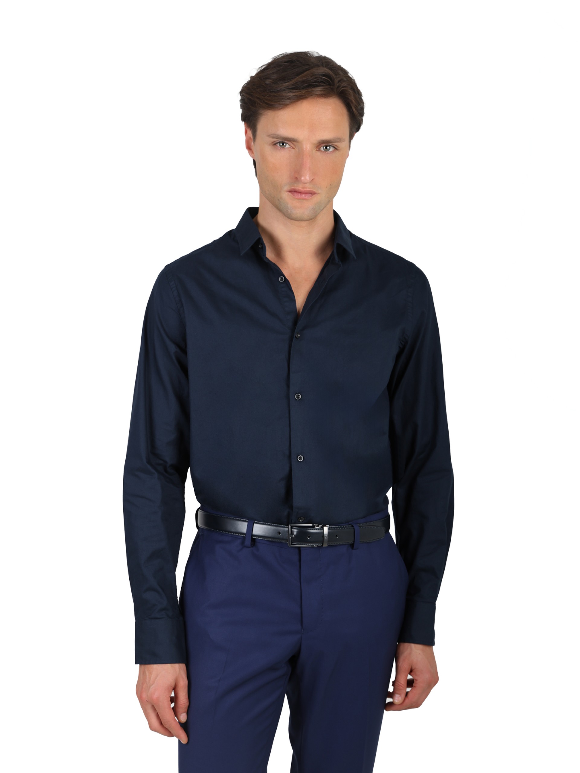 Slim fit plain shirt