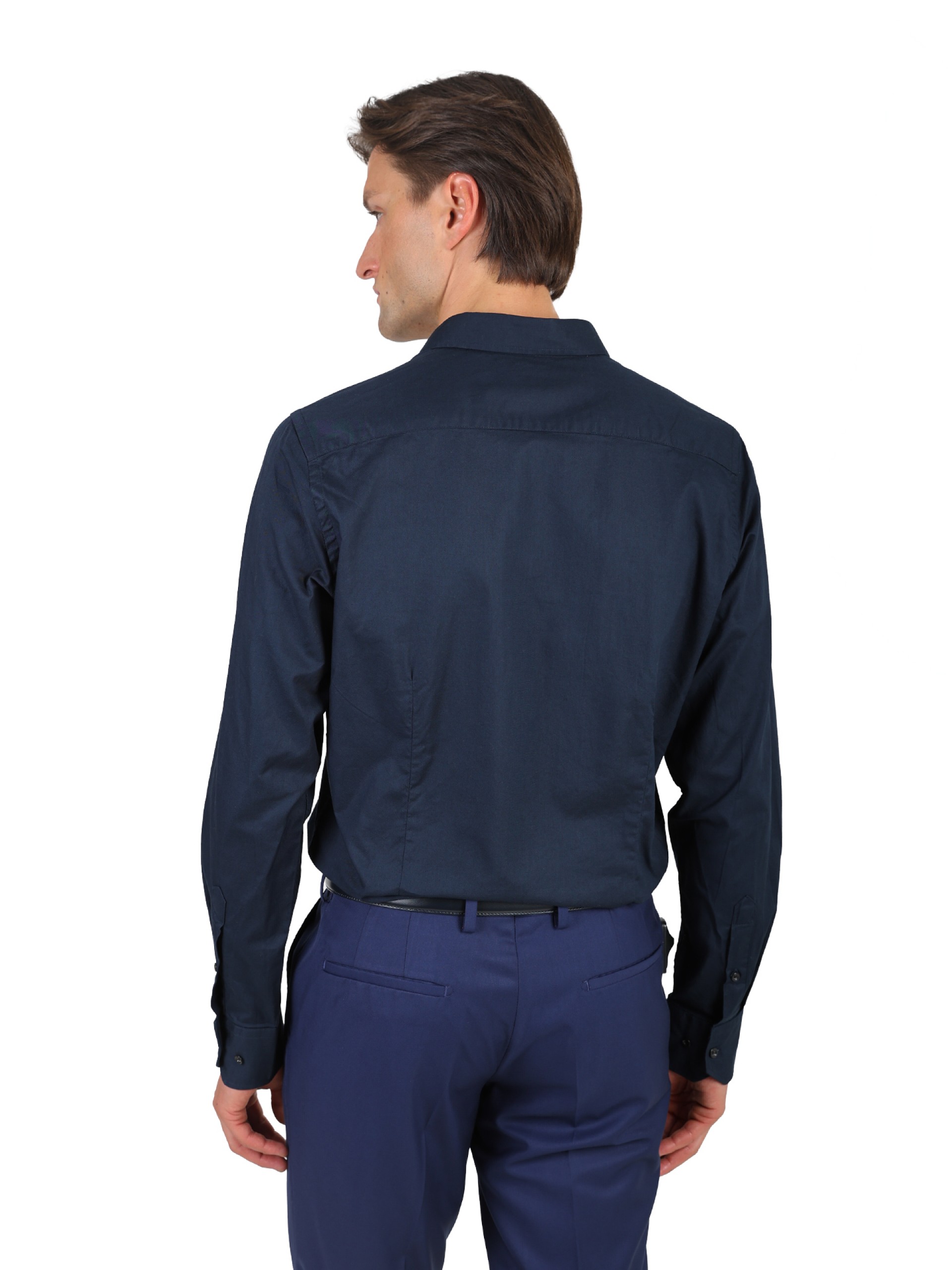 Slim fit plain shirt