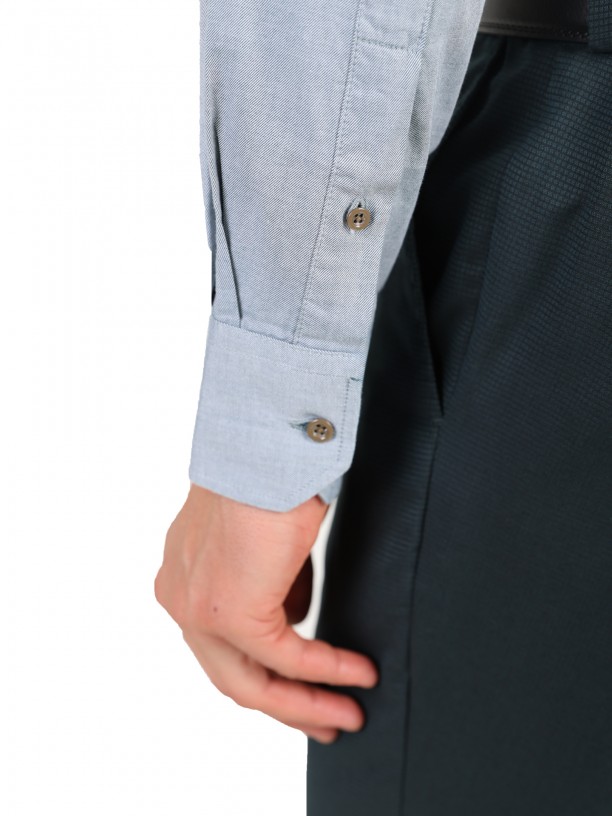 Slim fit plain shirt