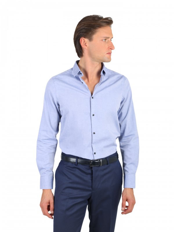 Slim fit plain shirt