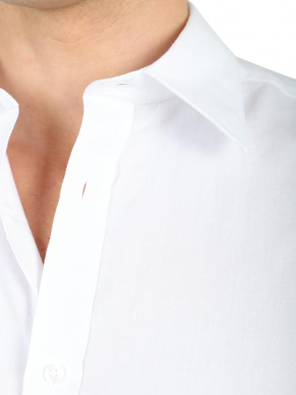 Regular fit plain elegant shirt