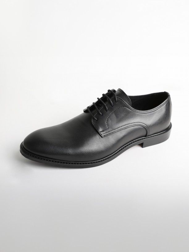 Zapato clsico liso de piel