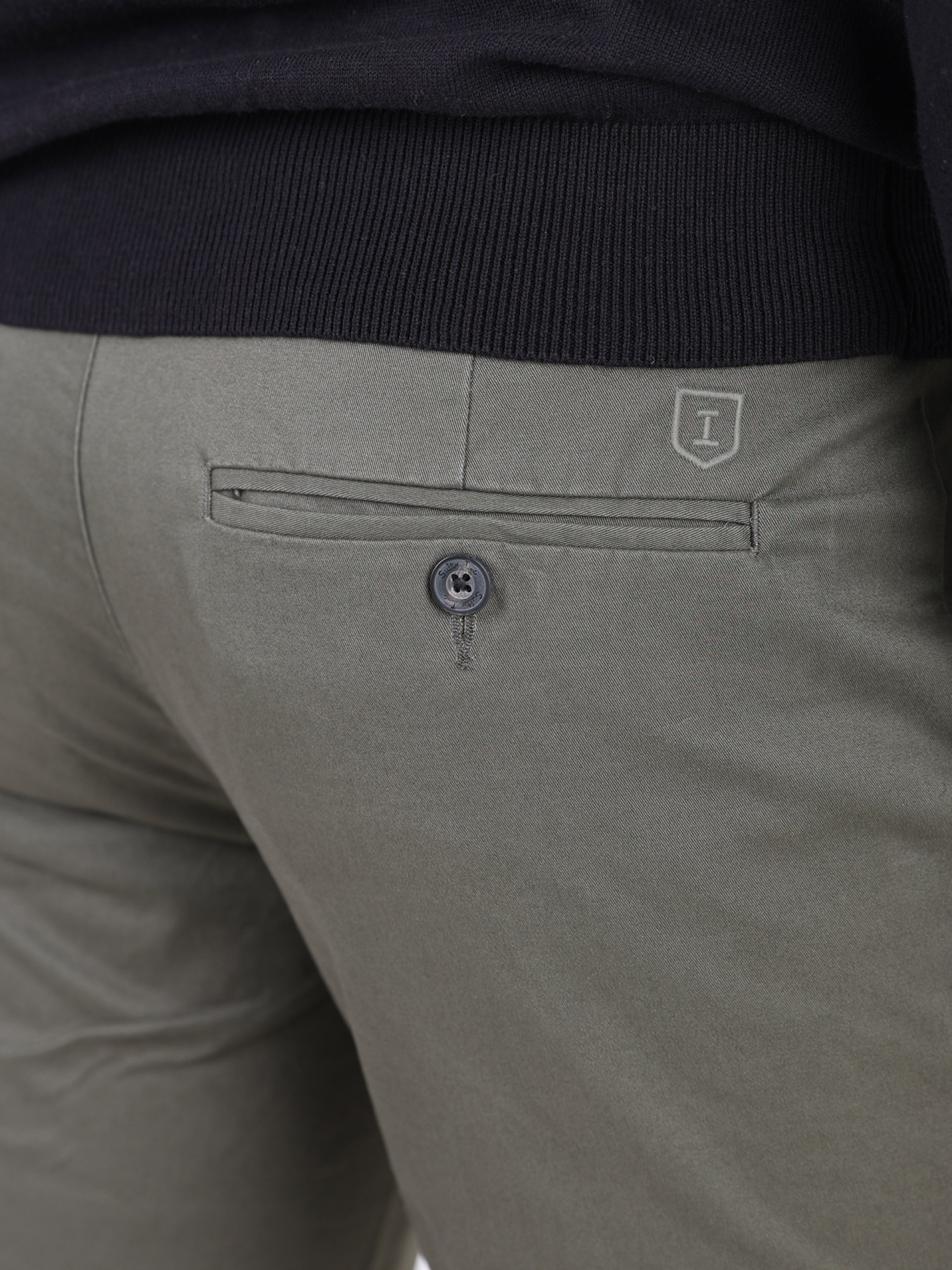 Stretch cotton chino pants