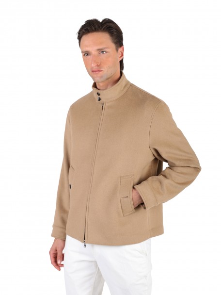 Cazadora bomber de lana