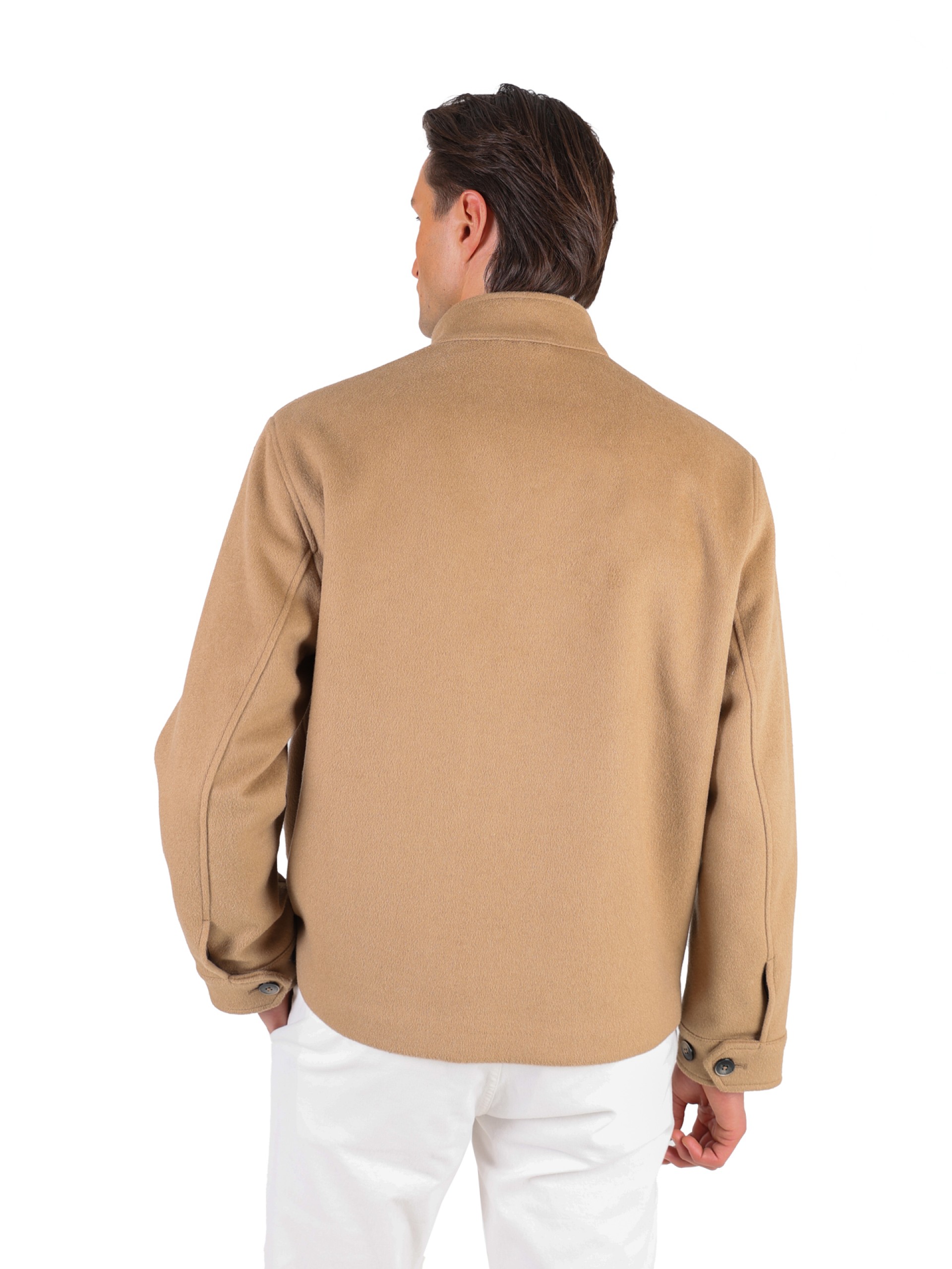 Blusão bomber de lã