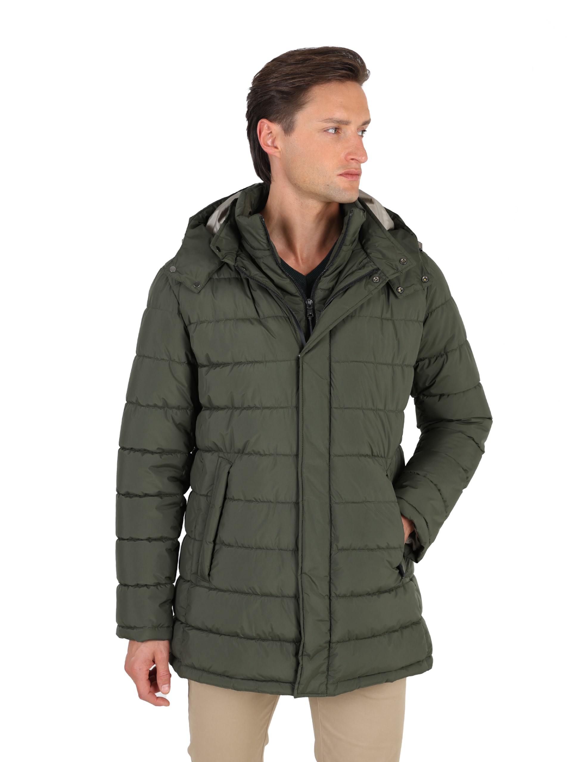 Parka técnica com vista interior