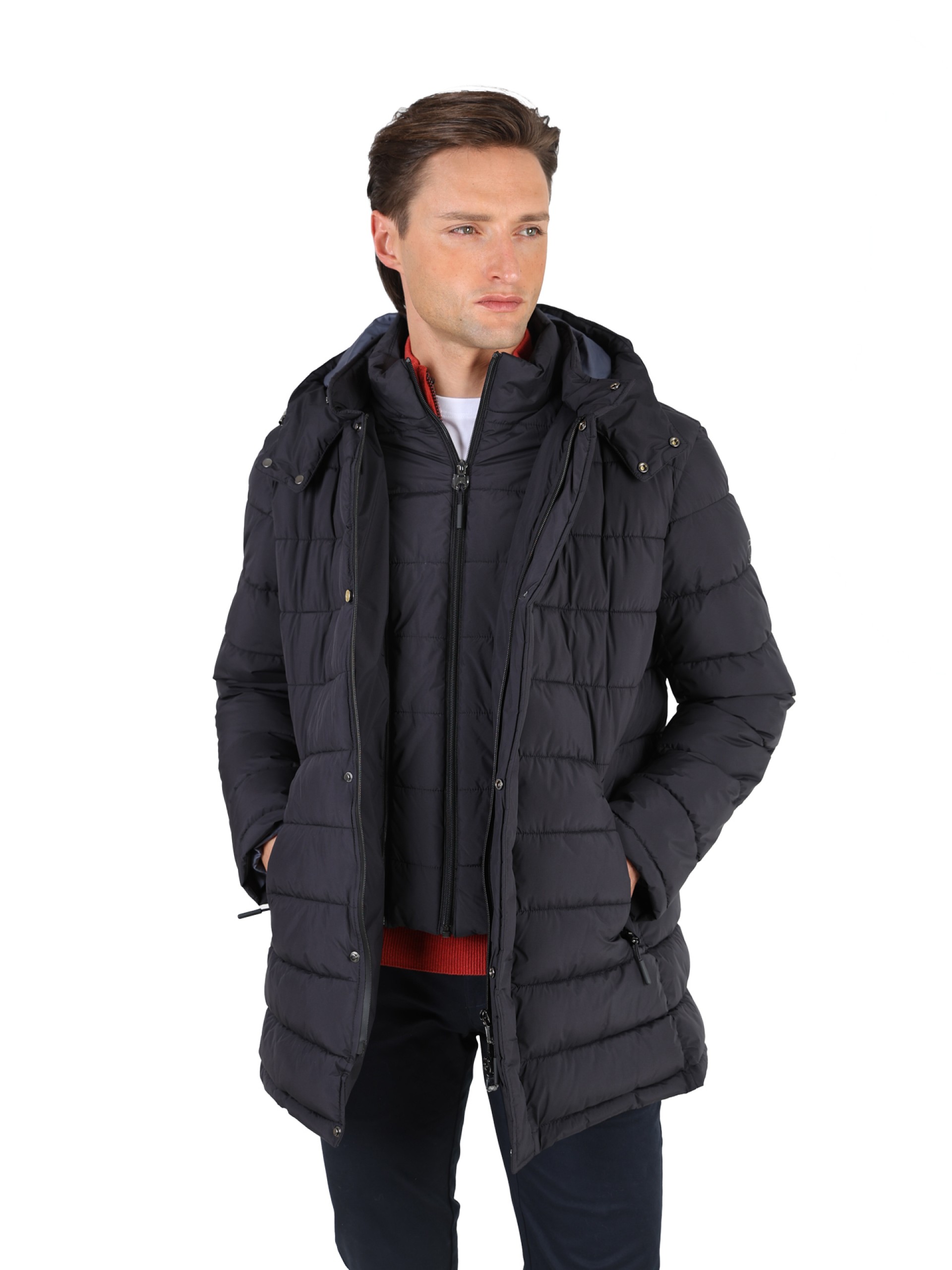 Parka técnica com vista interior