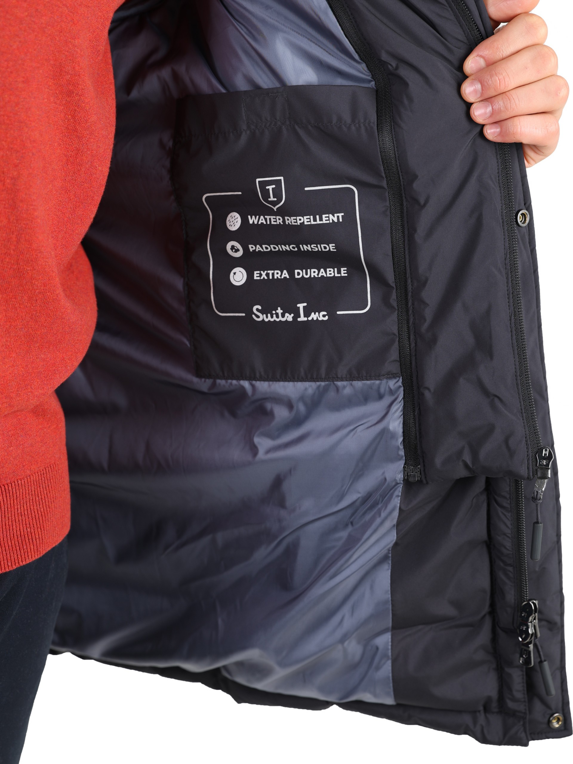 Parka técnica com vista interior