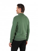 Camisola de malha meio fecho por zip