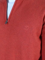 Camisola de malha meio fecho por zip