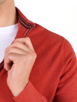 Camisola de malha meio fecho por zip