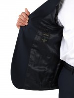 Regular-fit micro-pattern wool suit