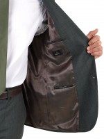 Regular-fit micro-pattern wool suit Regular-fit micro-pattern wool suit