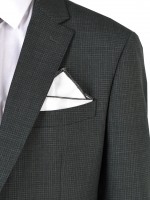 Regular-fit micro-pattern wool suit Regular-fit micro-pattern wool suit