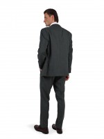Regular-fit micro-pattern wool suit Regular-fit micro-pattern wool suit