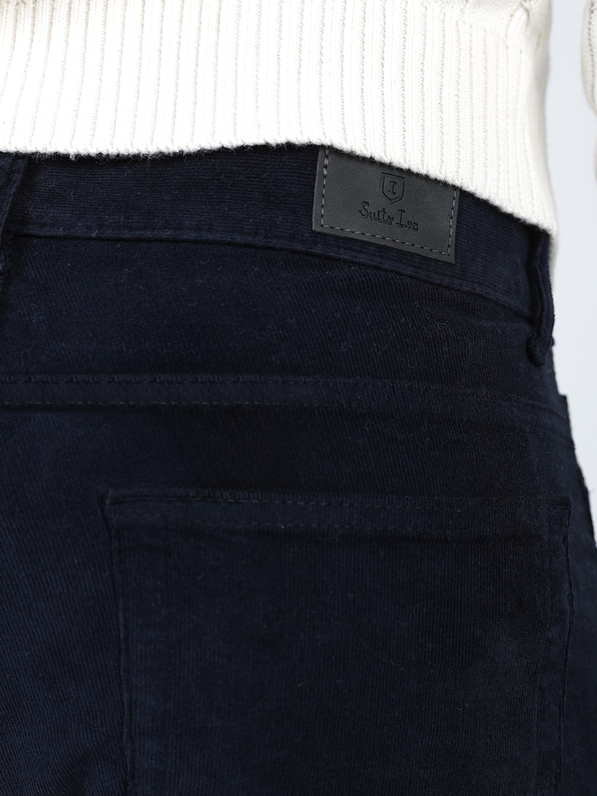 Slim-fit corduroy trousers