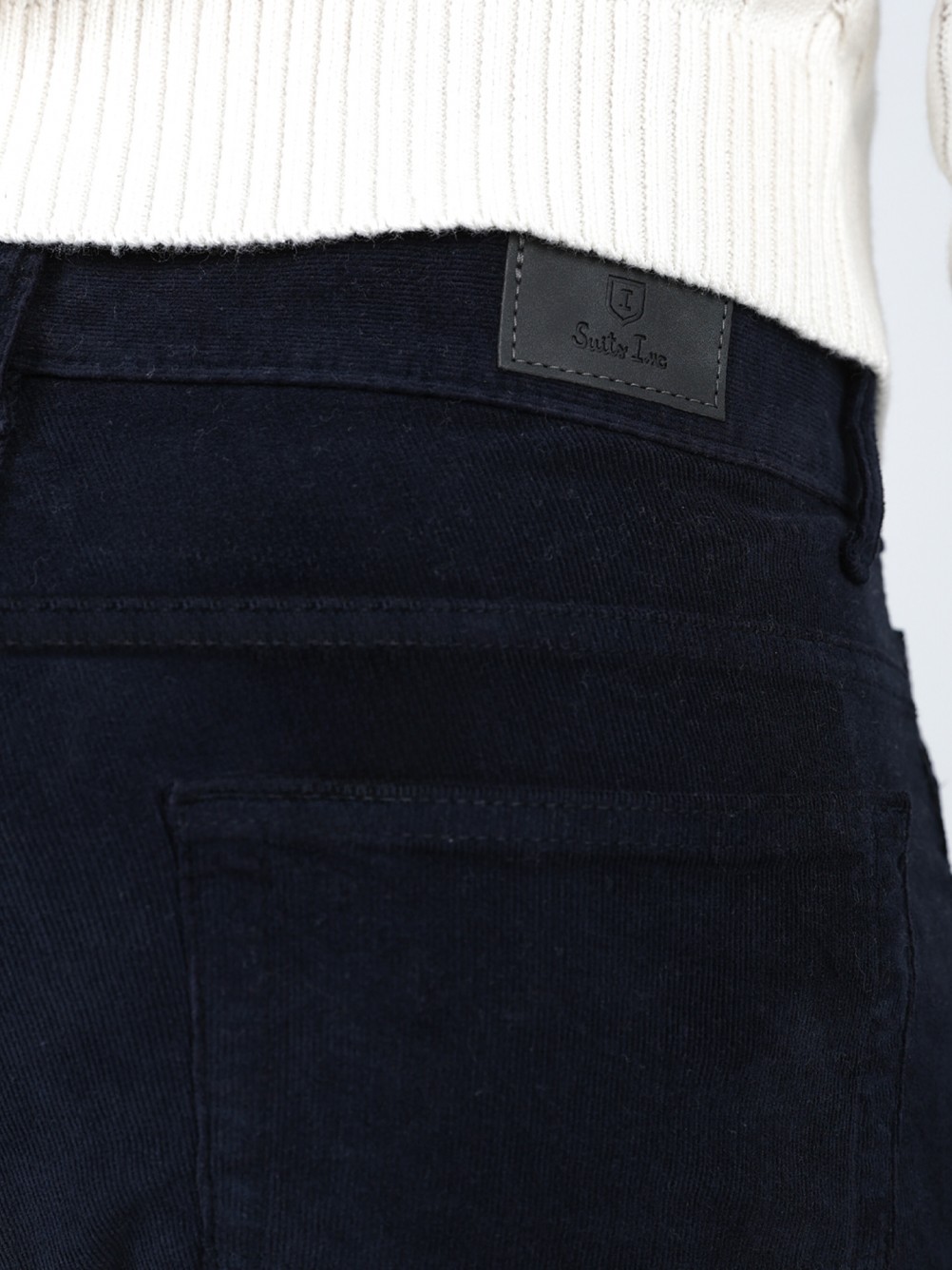 Calça de bombazina slim fit