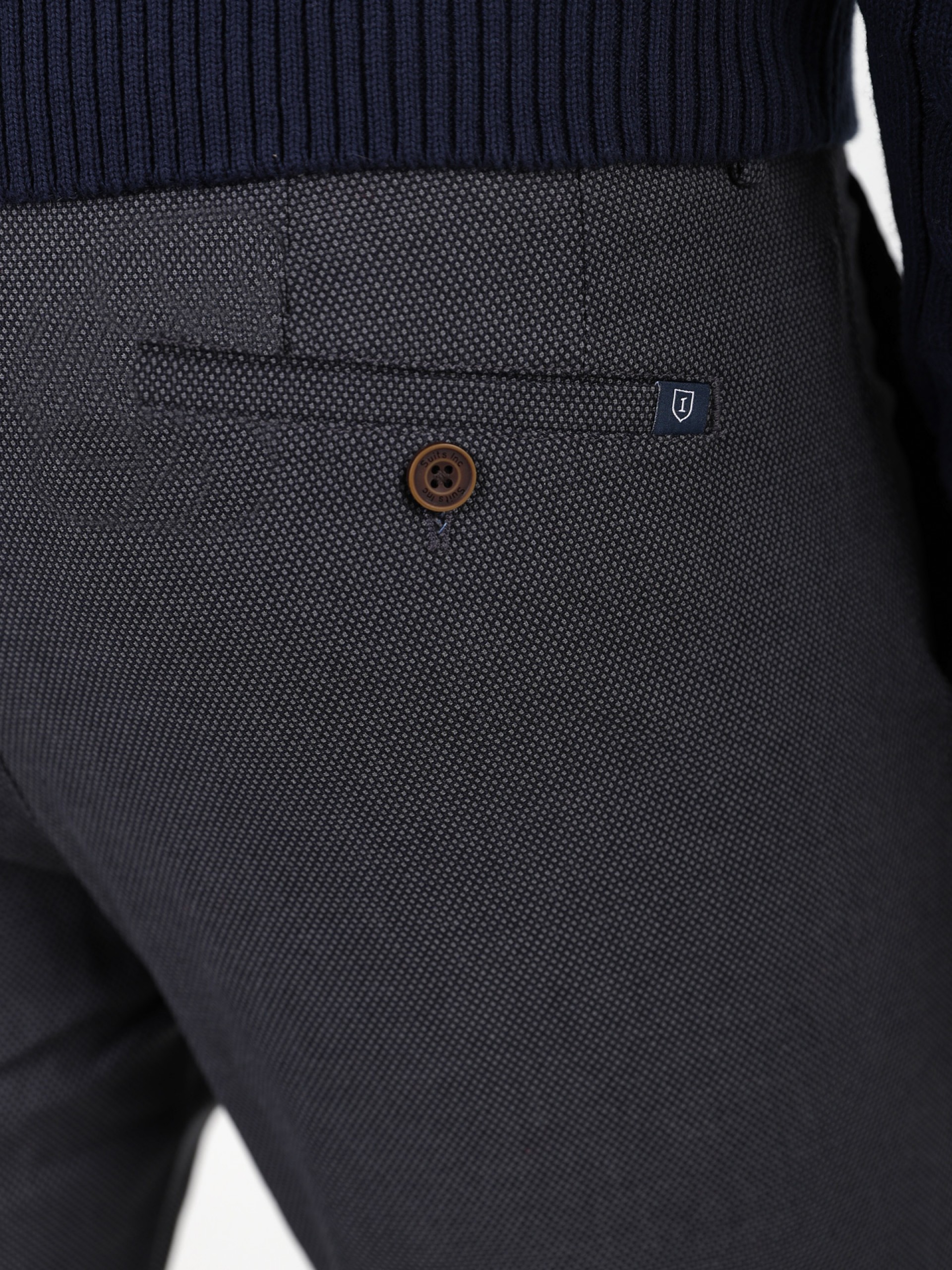 Patterned chino pants