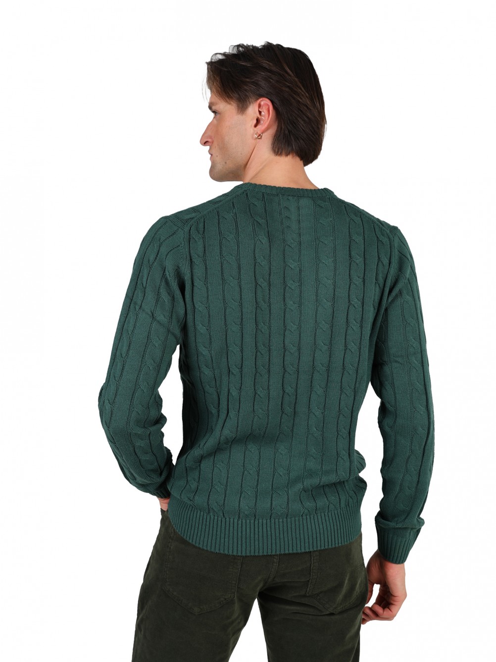 Cotton cable-knit sweater