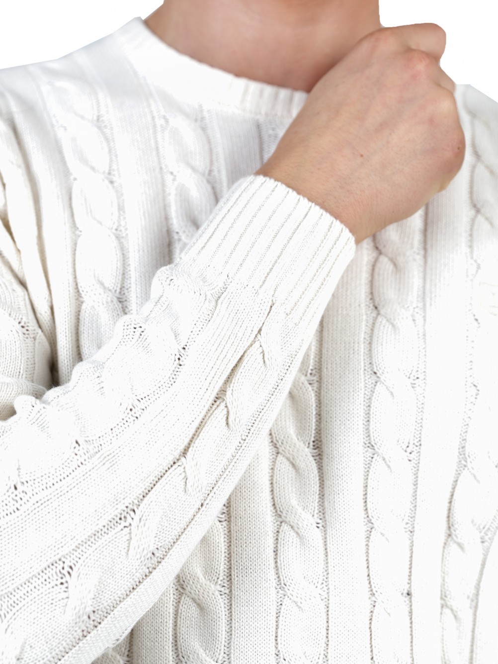 Cotton cable-knit sweater