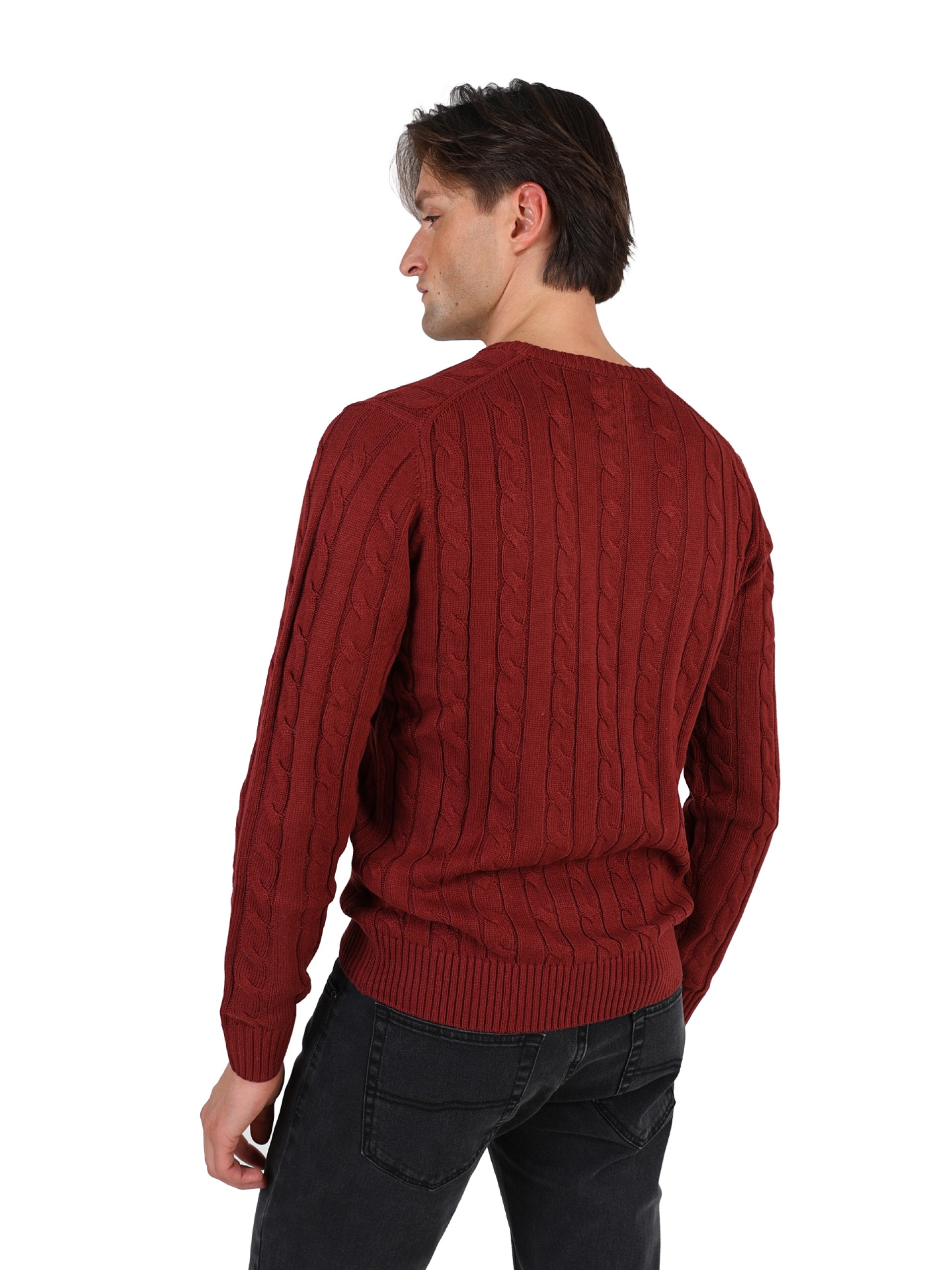 Cotton cable-knit sweater