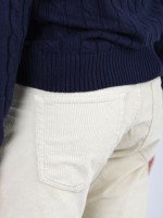 Calça de bombazina slim fit Calça de bombazina slim fit
