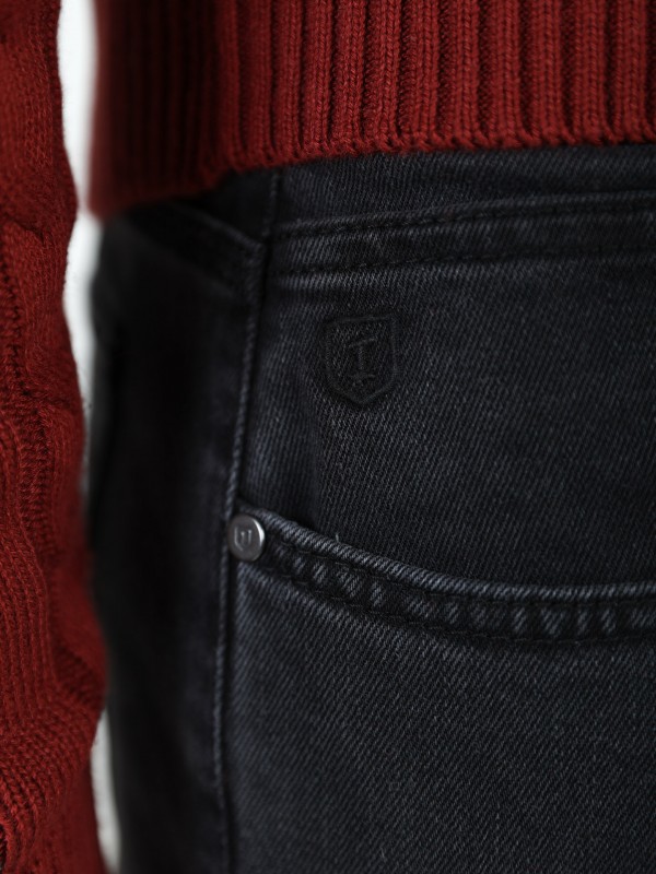 Pantalón vaquero de algodón elástico Pantalón vaquero de algodón elástico