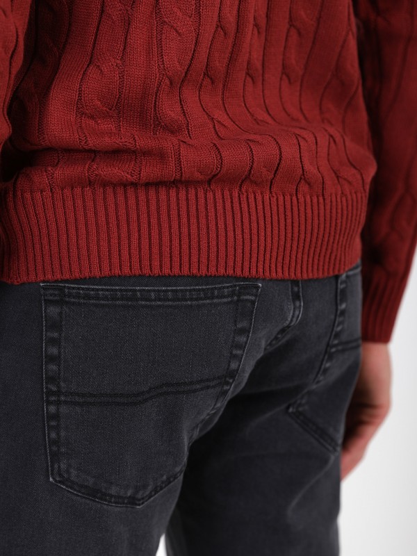 Pantalón vaquero de algodón elástico Pantalón vaquero de algodón elástico