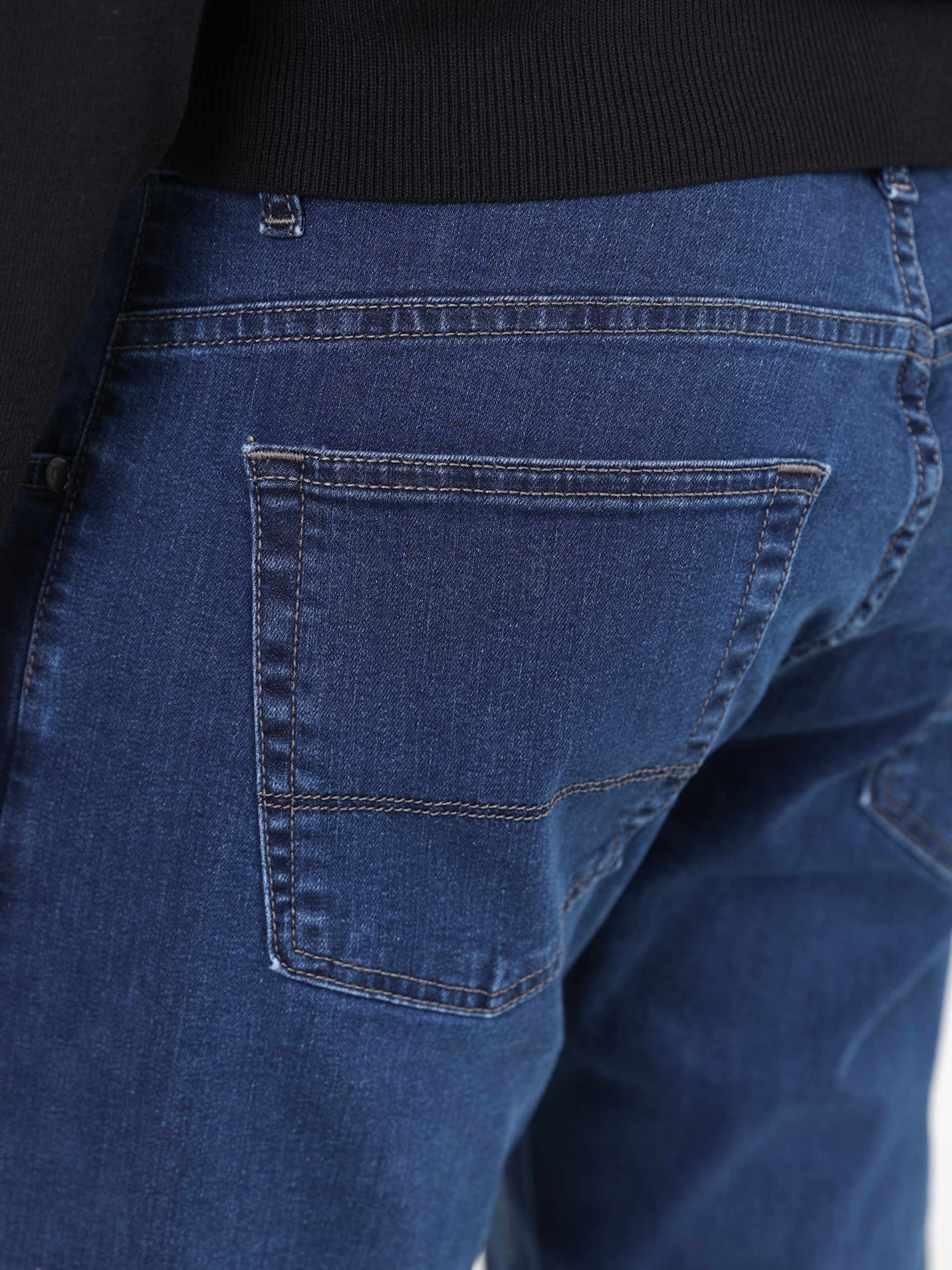 Calça de ganga algodão regular fit