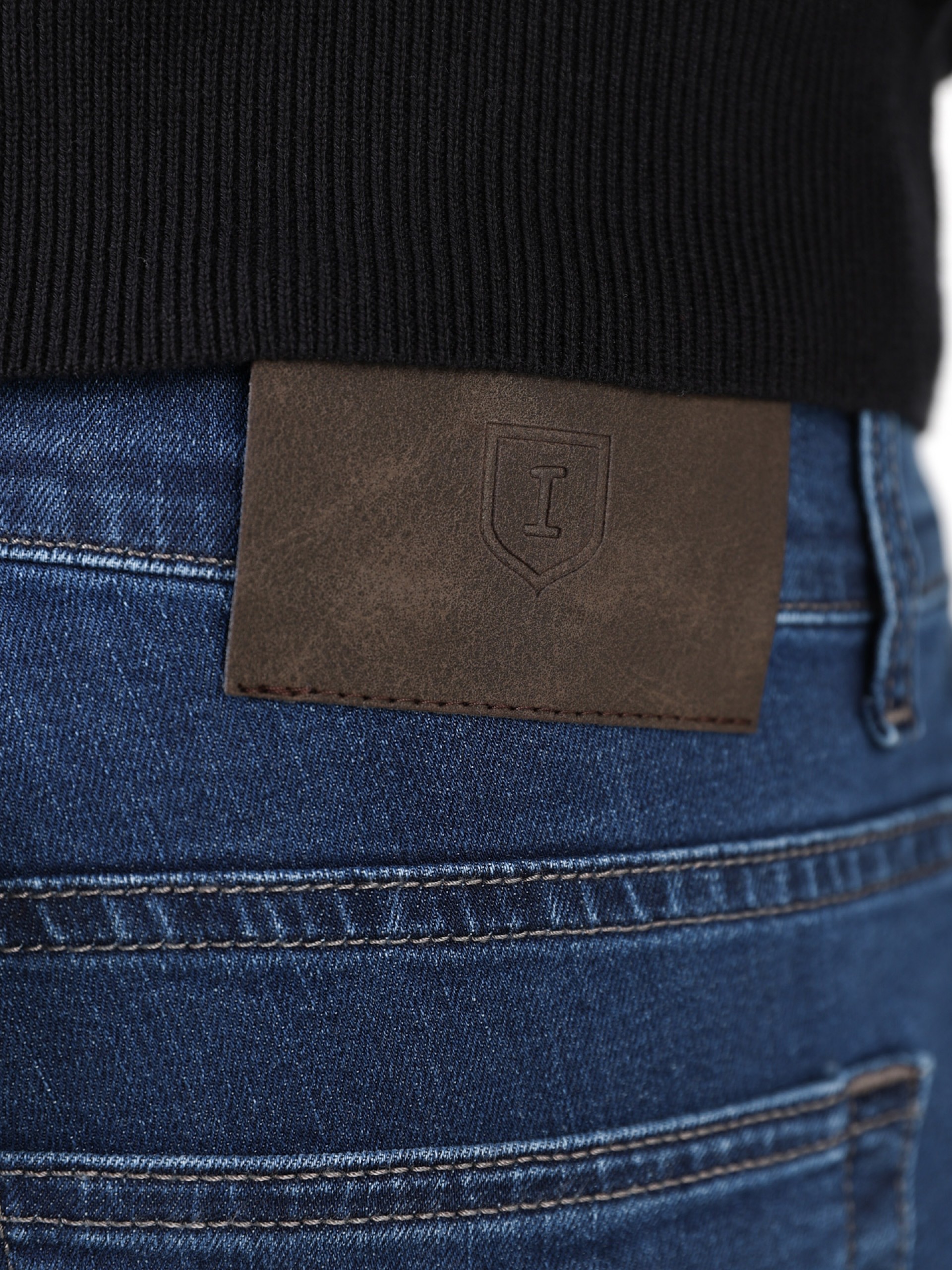 Calça de ganga algodão regular fit