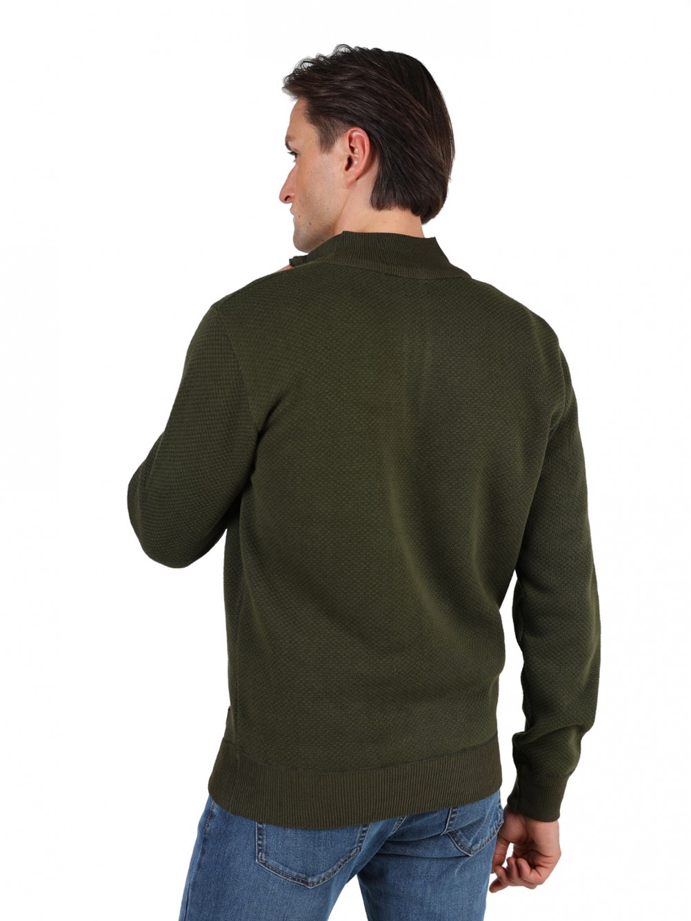 Polar half-zip knit
