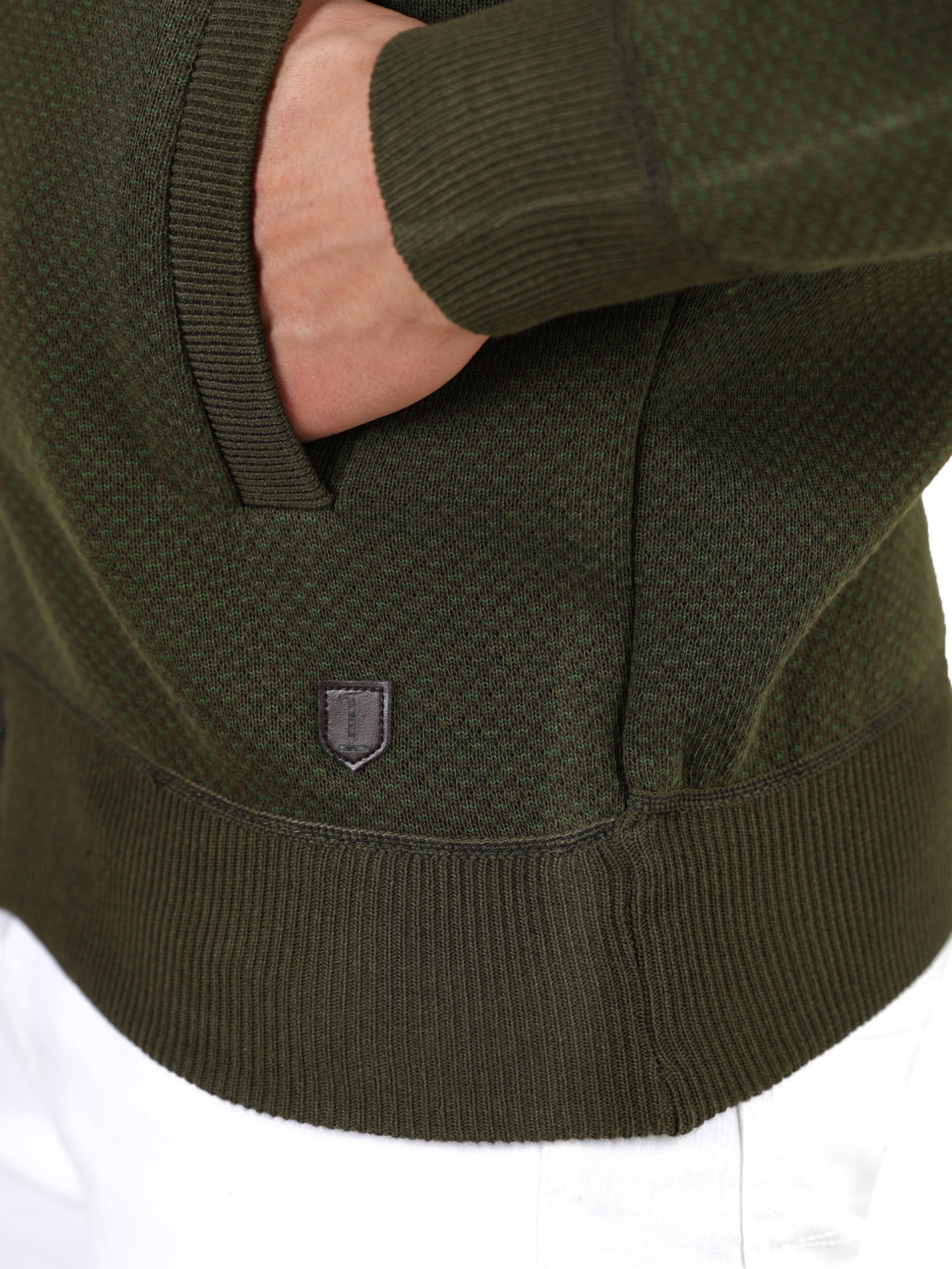 Casaco de malha polar