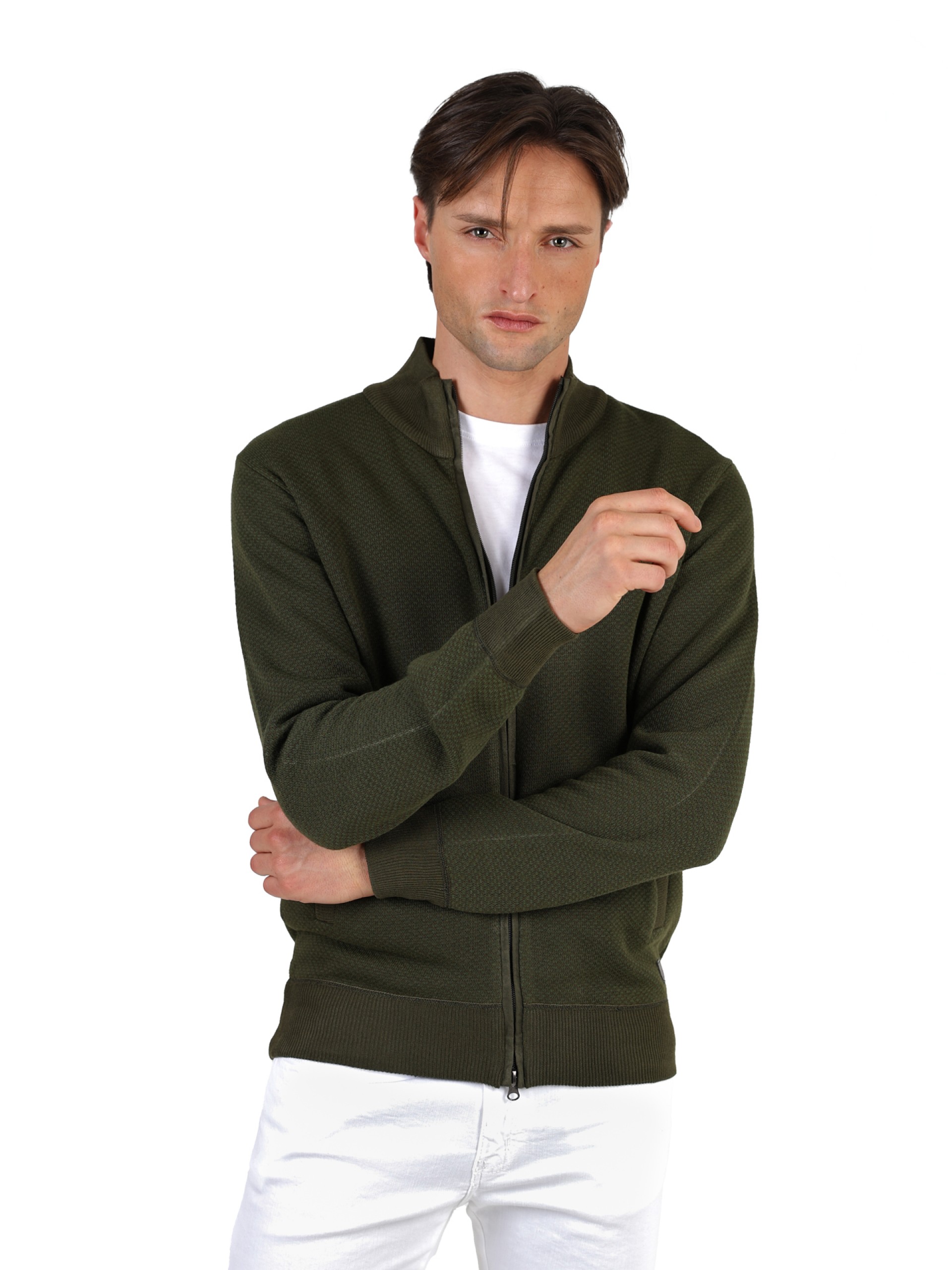 Casaco de malha polar