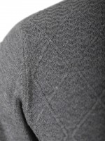 Jersey de cuello alto con efecto trenzado