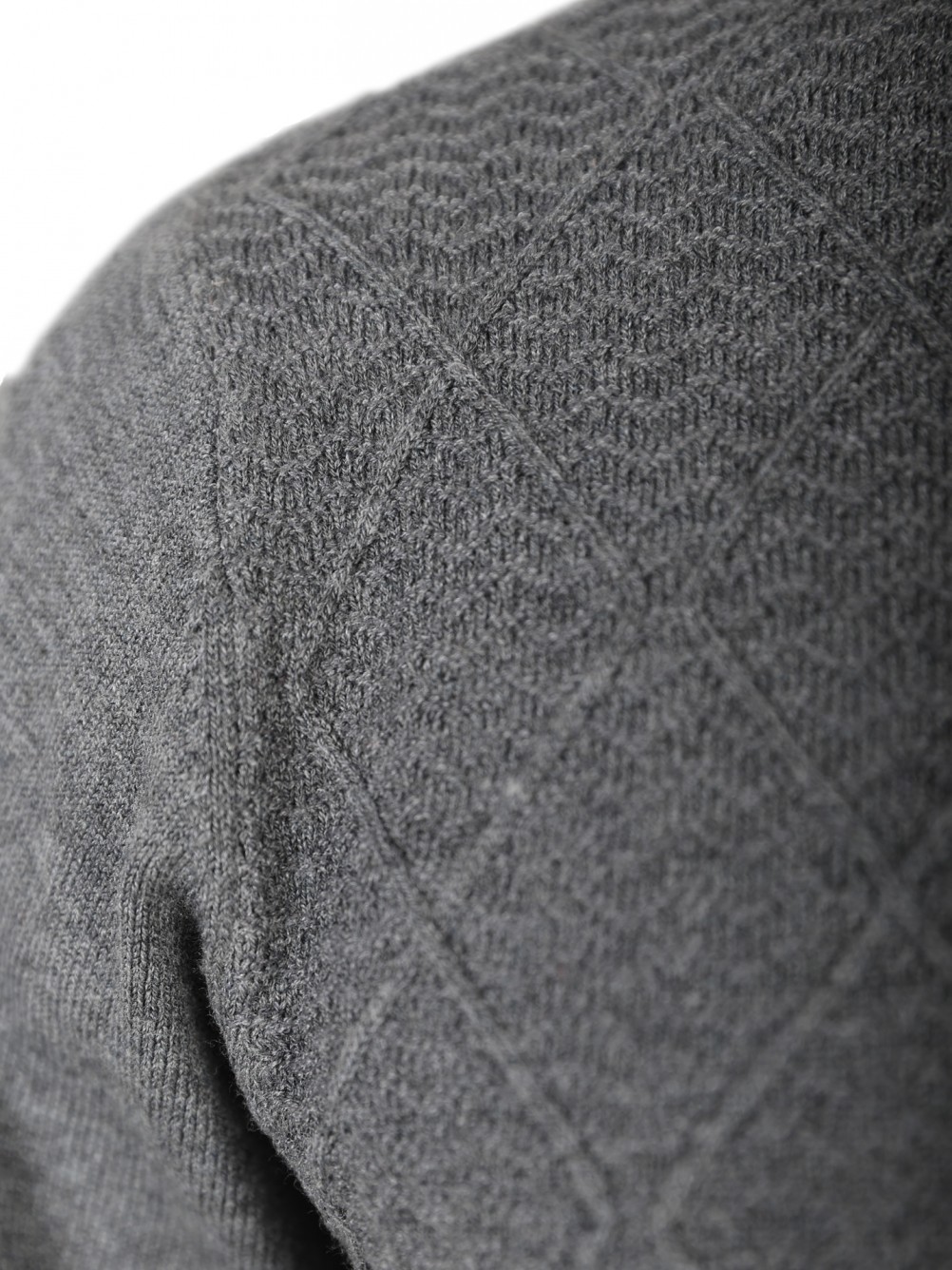 Jersey de cuello alto con efecto trenzado