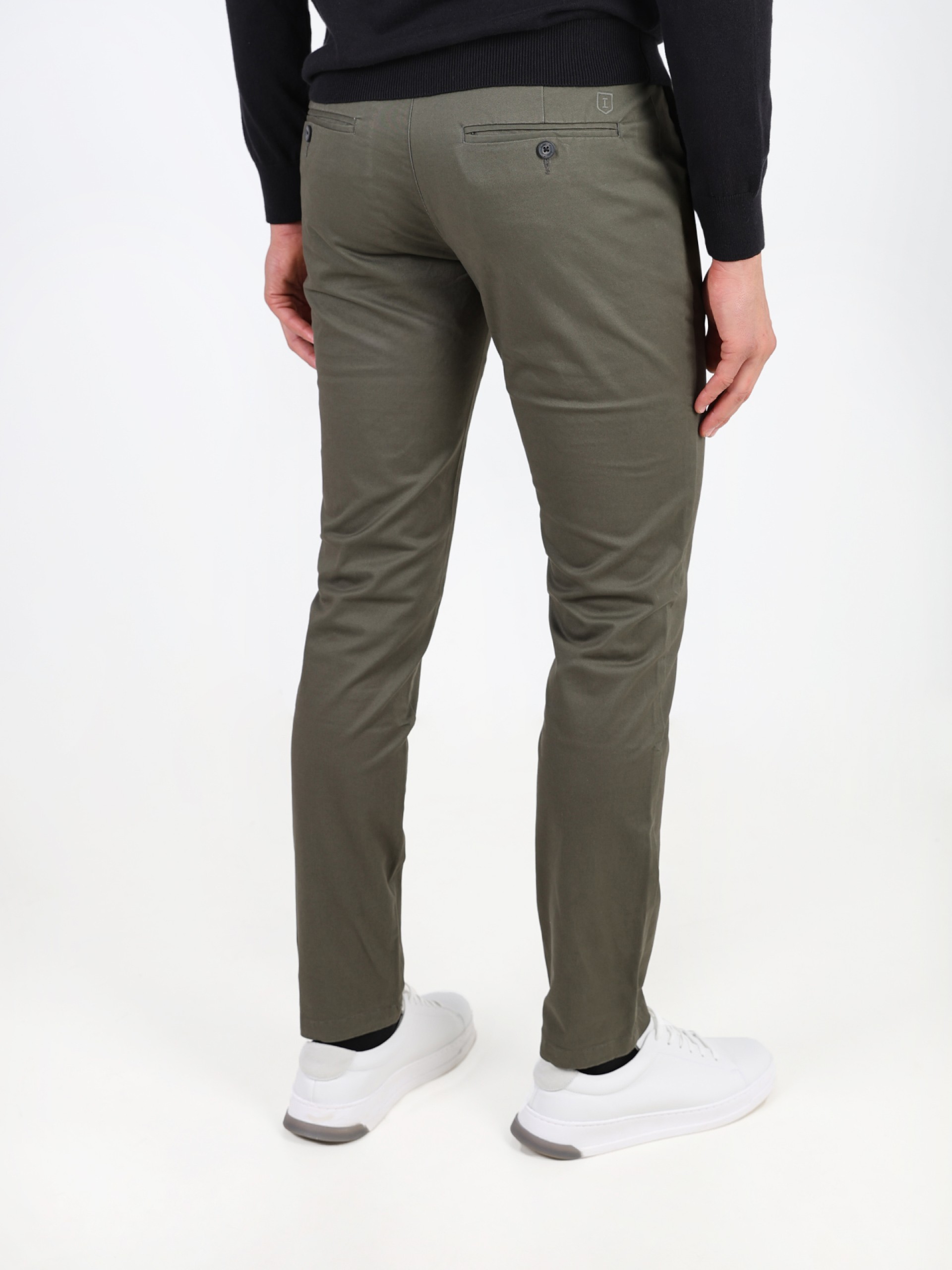 Stretch cotton chino pants