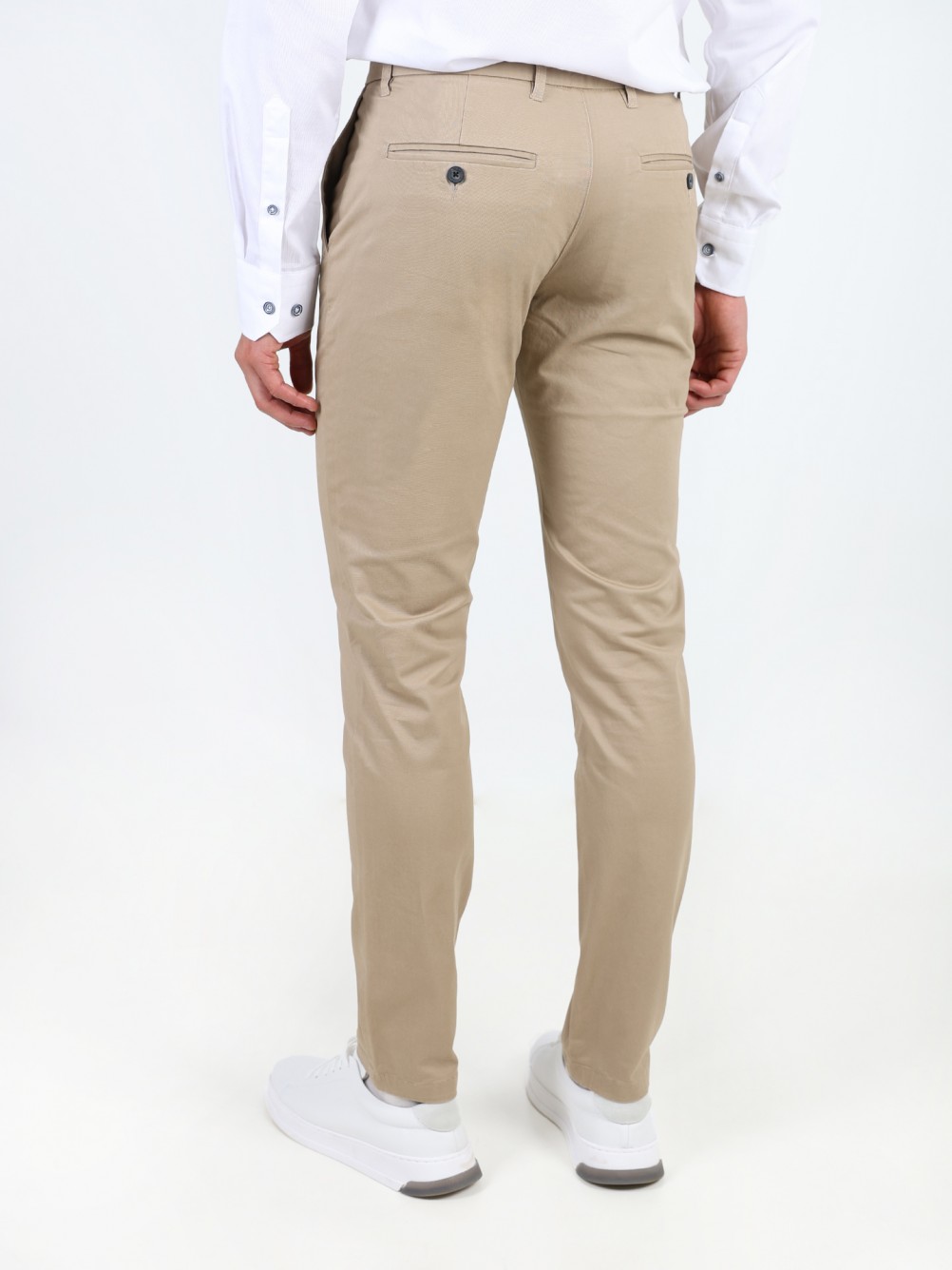 Pantalones chinos de algodón elástico