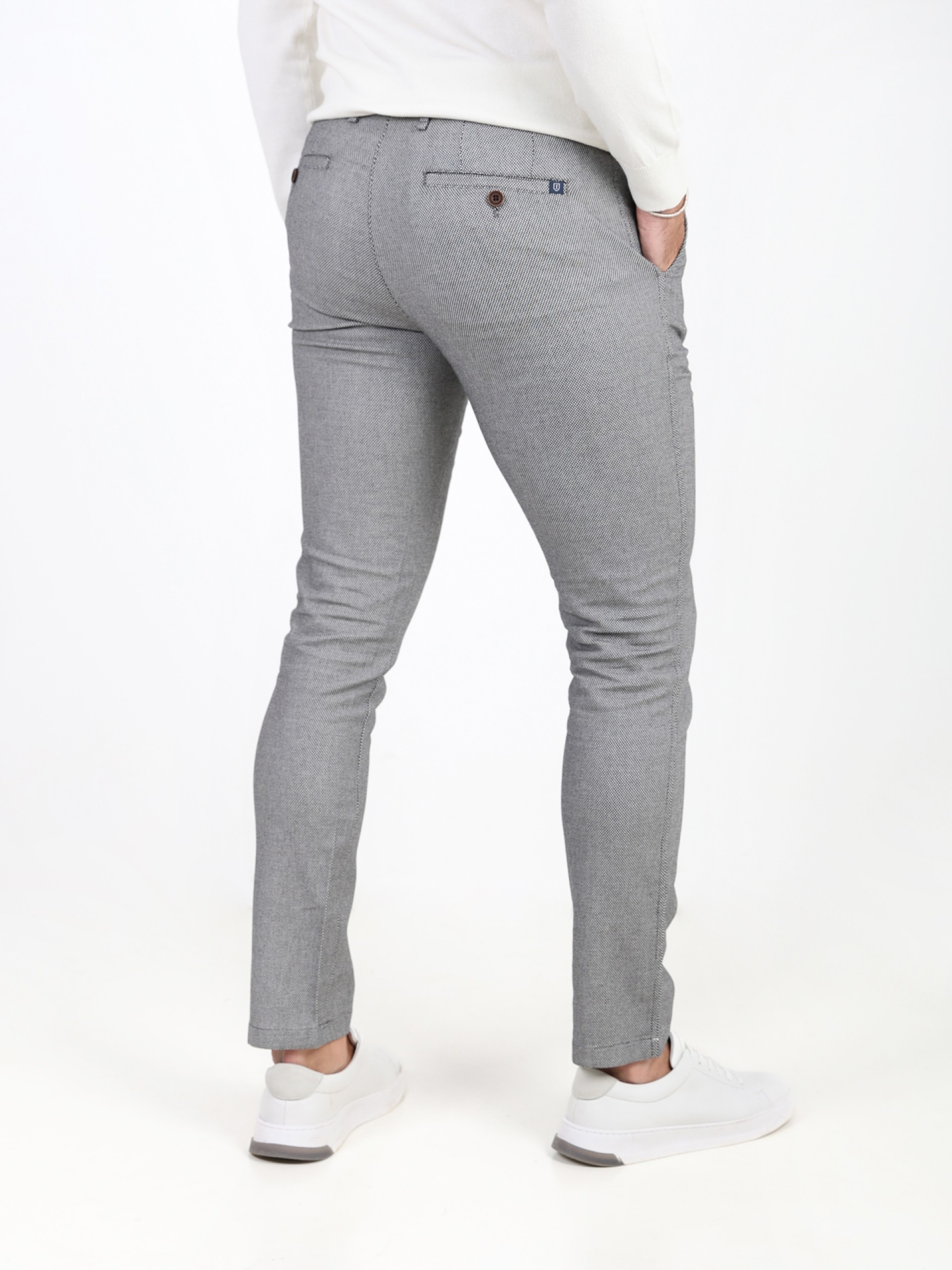 Patterned chino pants