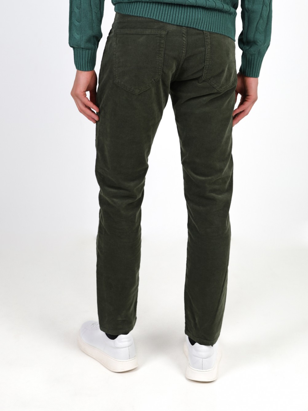 Calça de bombazina slim fit