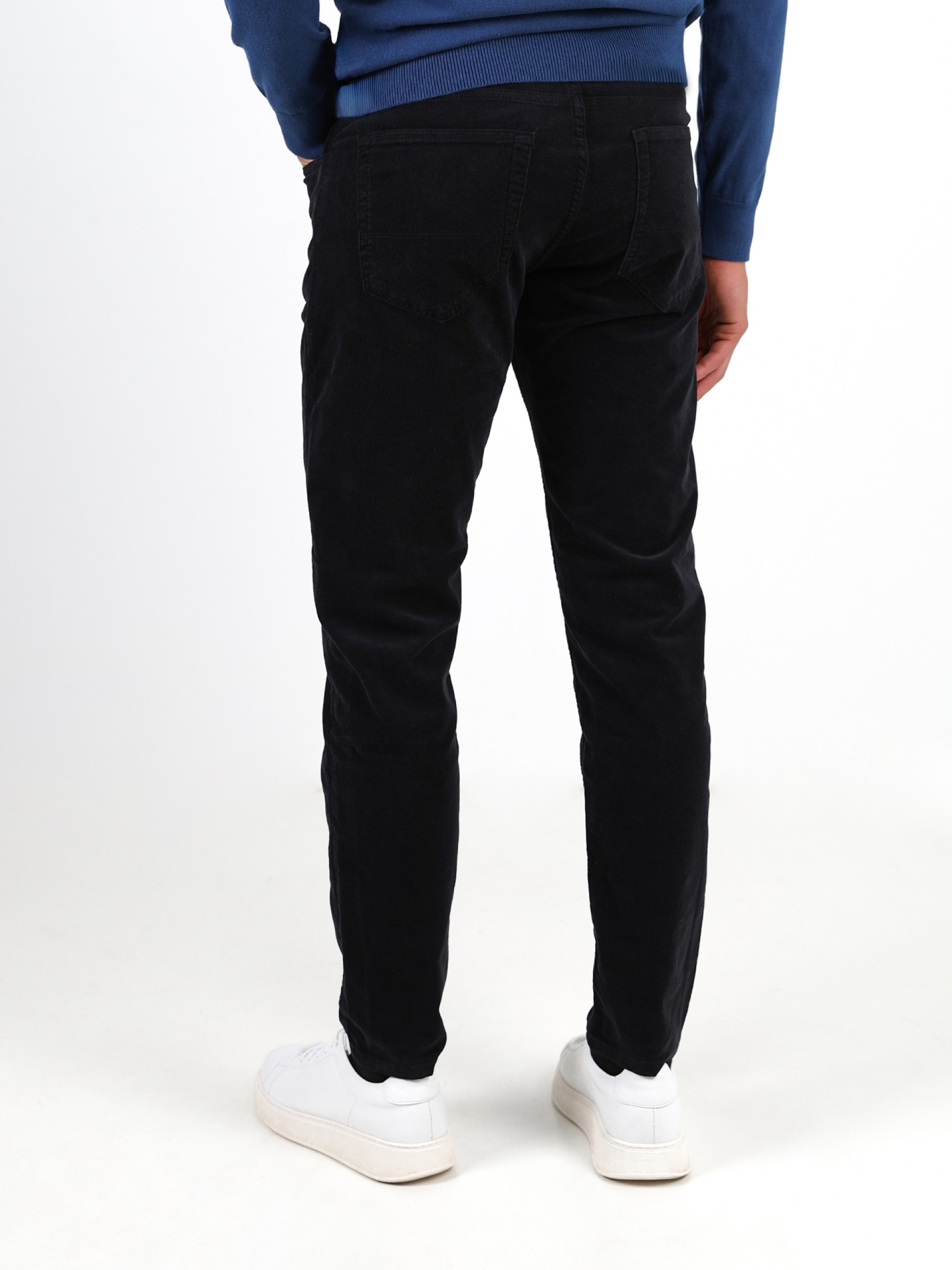 Calça de bombazina slim fit