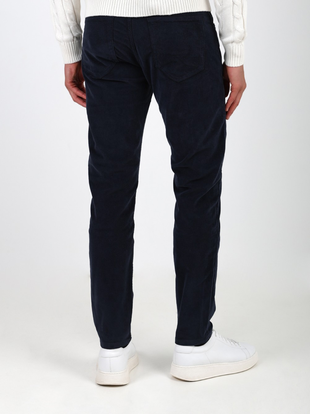 Calça de bombazina slim fit