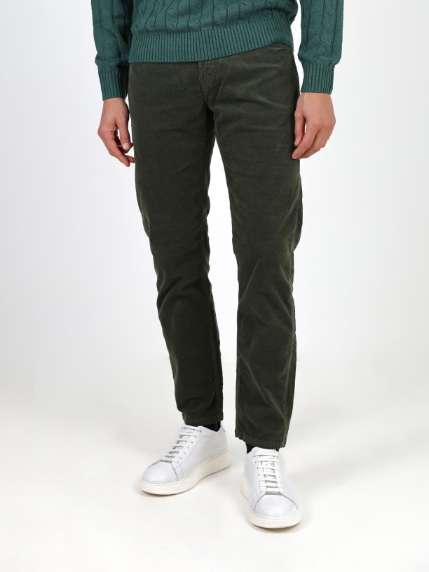 Cala de bombazina slim fit