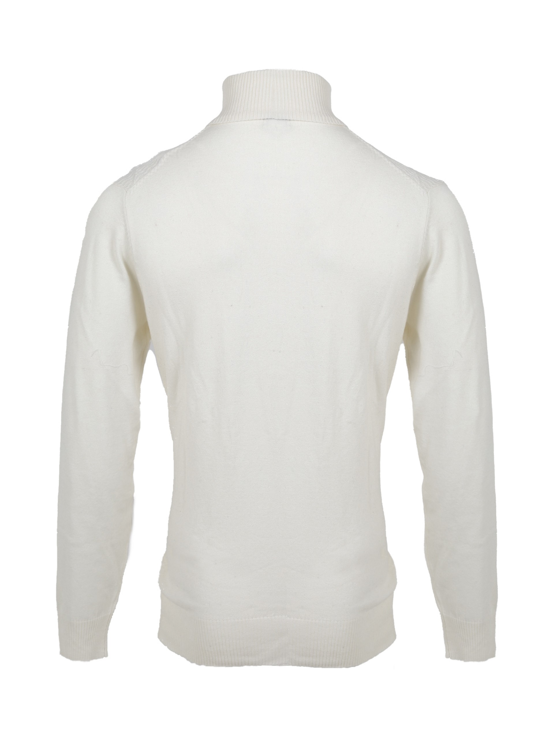 Jersey de cuello alto con efecto trenzado