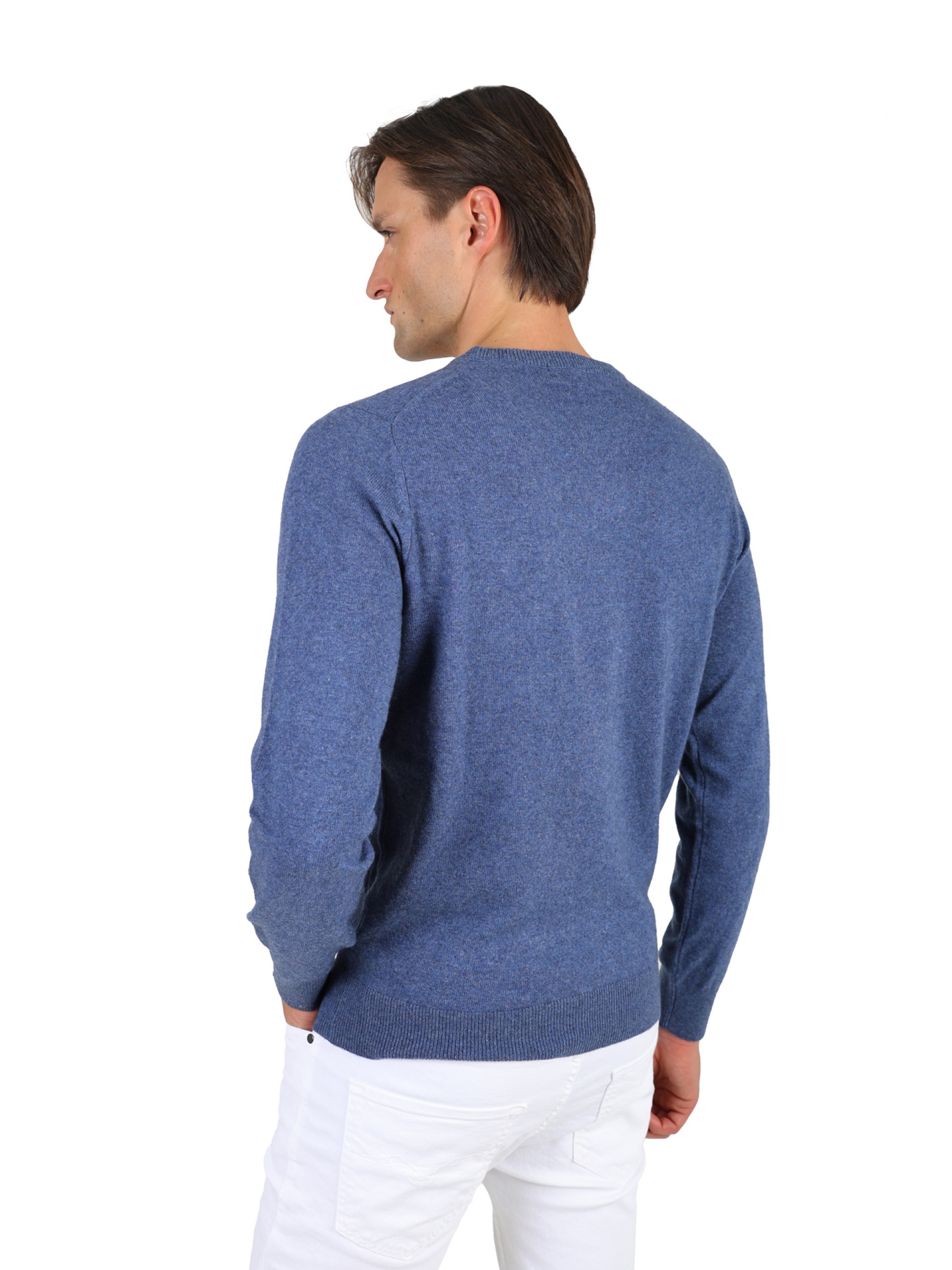 Cashmere crew neck knit