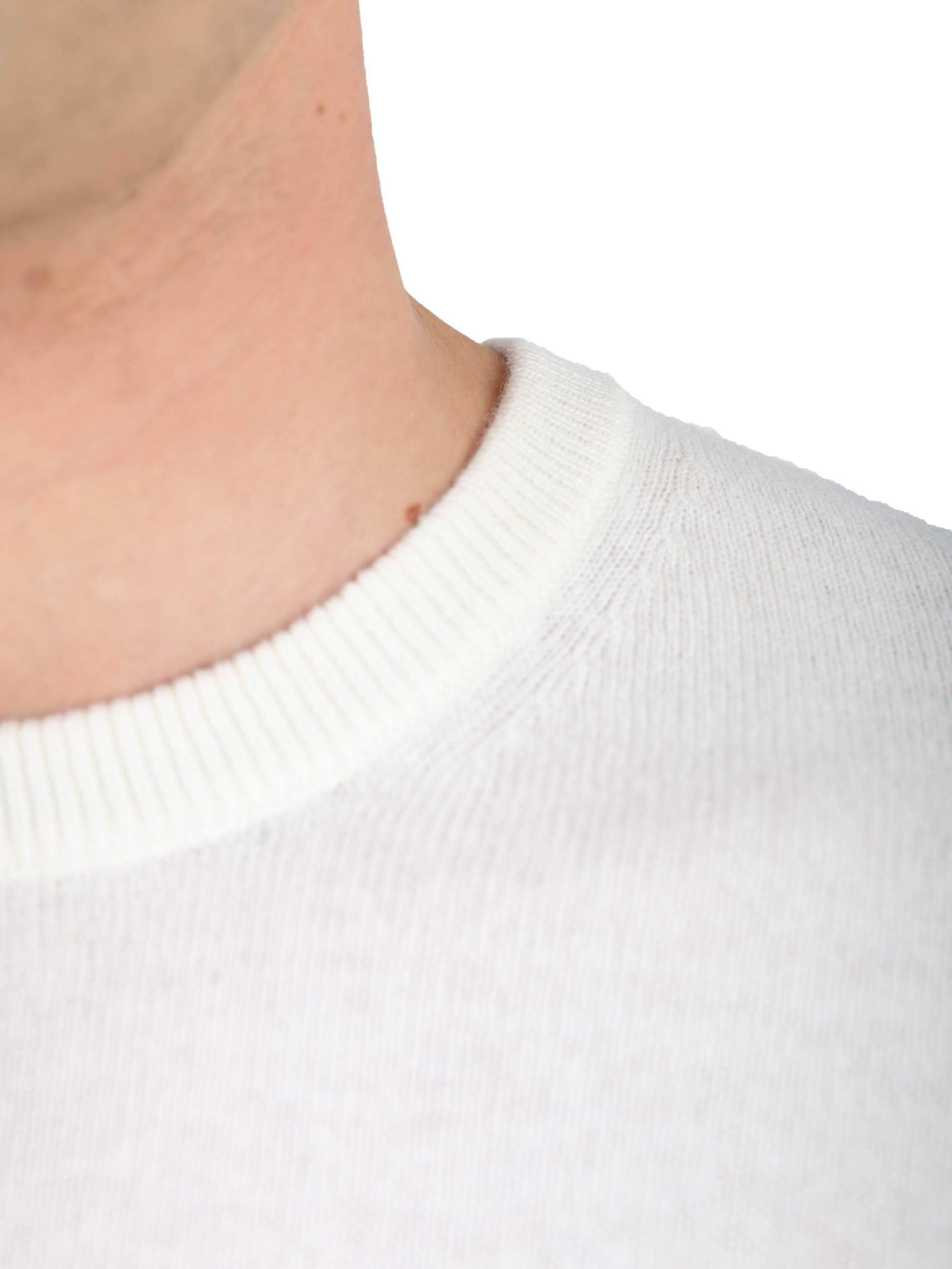 Cashmere crew neck knit