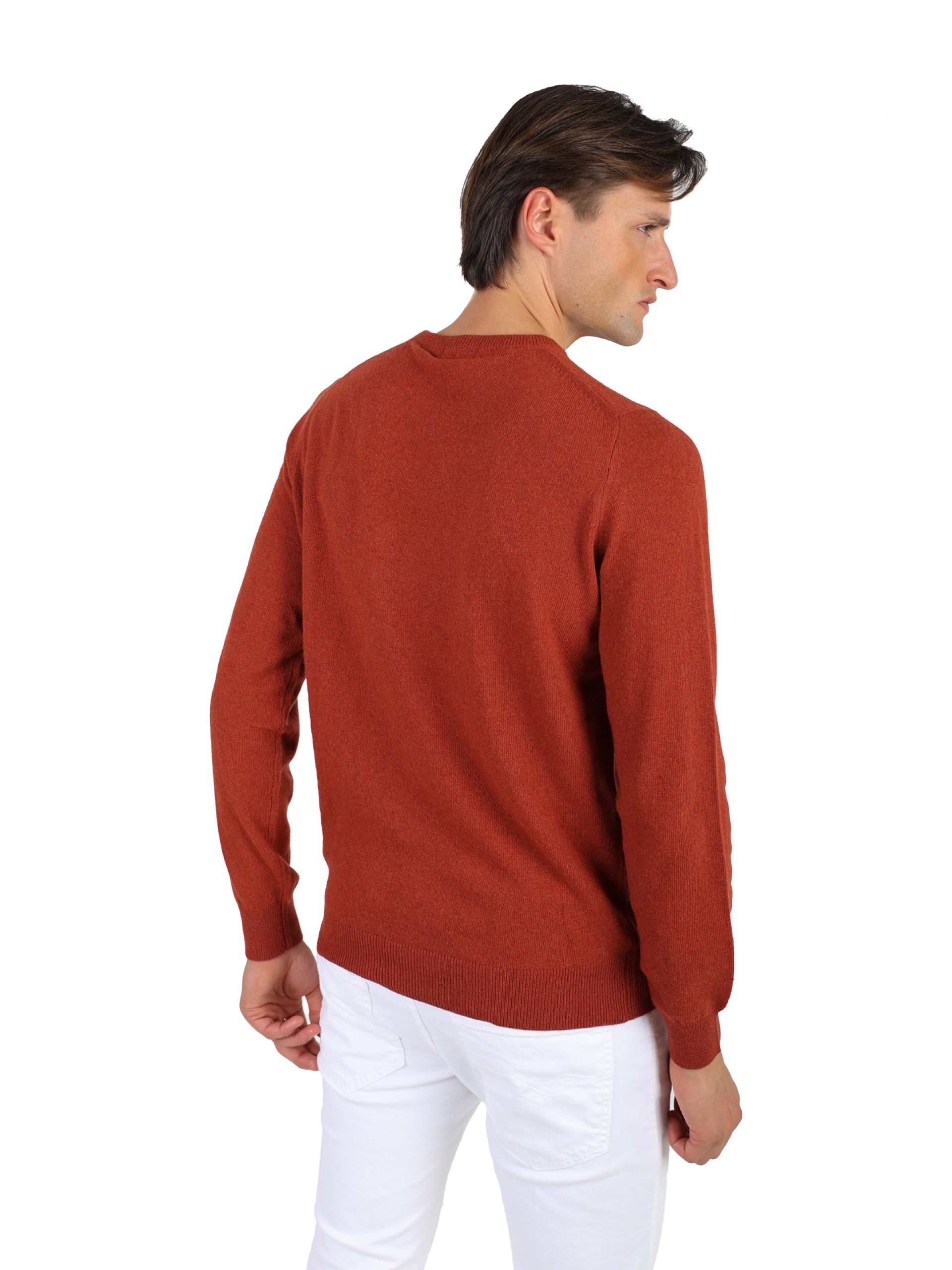 Cashmere crew neck knit