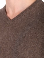 Camisola caxemira com decote em V Camisola caxemira com decote em V