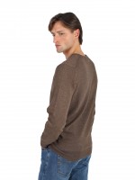Camisola caxemira com decote em V Camisola caxemira com decote em V