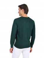 Camisola caxemira com decote em V Camisola caxemira com decote em V