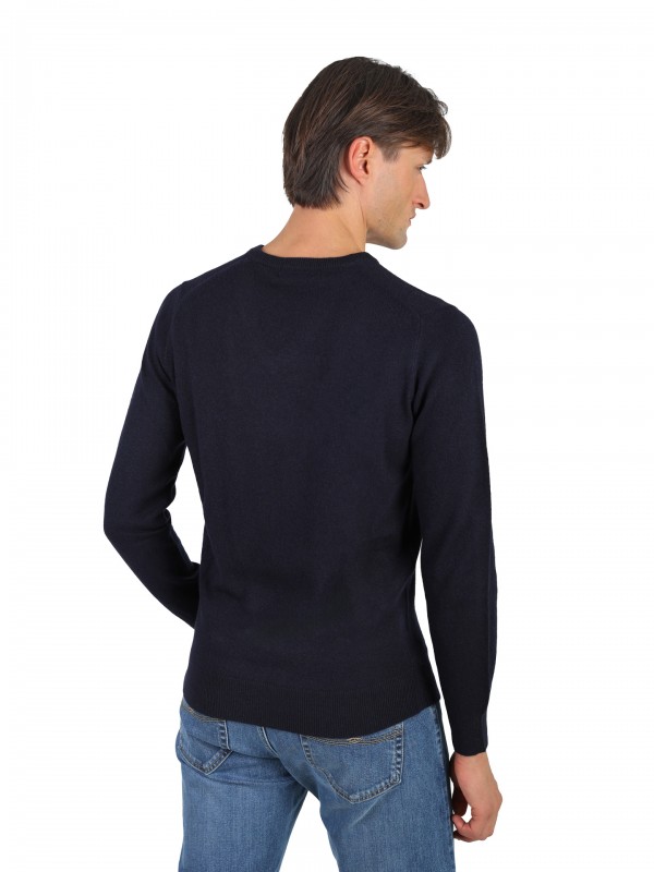 Camisola caxemira com decote em V Camisola caxemira com decote em V